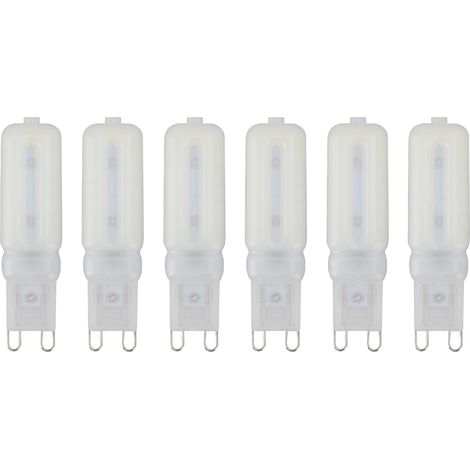Ampoule G9 à intensité variable, Protection des yeux, 32 LED, 7W, petites ampoules pour lustre, plafonnier, 6 pièces, chaud 220V