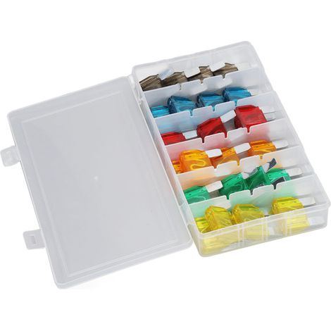 Assortiment de 24 fusibles à lames en alliage de zinc pour voiture (20 A, 30 A, 40 A, 50 A, 60 A, 70 A). (1/5)