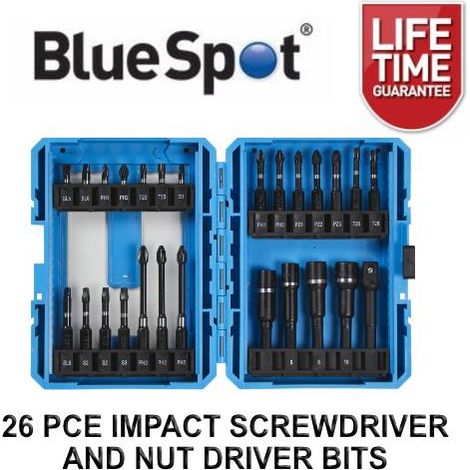 Blue Spot Tools Blue Spot Tools 26 PCE Impact Screwdriver And Nut Driver Bits (1/3)