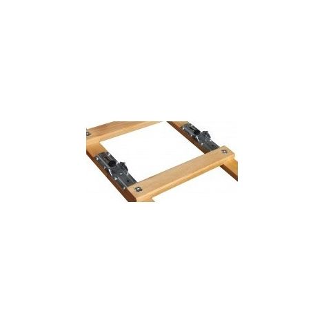 Escalera de techo plegable 2x 2.50m² x 2.5m (5m) paso 25cm