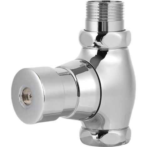Robinet de chasse d'urinoir en laiton à bouton-poussoir manuel et fermeture retardée pour toilettes domestiques, hôtels et toilettes publiques (1/5)