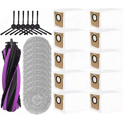 27-teiliges Set für den JONR P20 PRO Saugroboter: Hauptbürste, Seitenbürste, Reinigungstuch und Staubbeutel. (1/5)