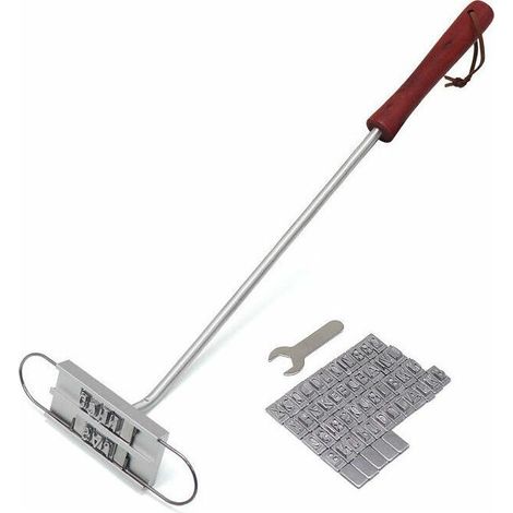Tigrezy BBQ barbecue Grill Branding fer avec 55 lettres amovibles bricolage viande Steak Burger BBQ Tool Set (1/5)