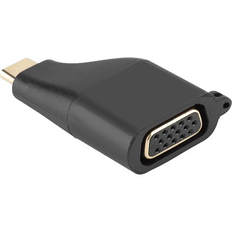 Adaptateur Cabledeconn USB-C vers VGA, résolution 1080p 60 Hz, avec porte-clés pour ordinateur portable et téléphone portable. (1/5)