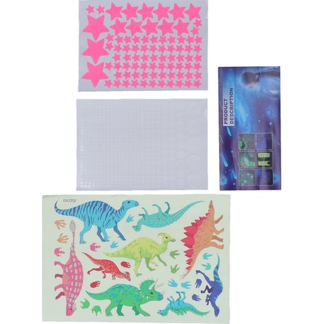 Autocollants Mural Dinosaure Lumineux pour Chambre Enfant - Décoration Murale Enfantine (1/5)
