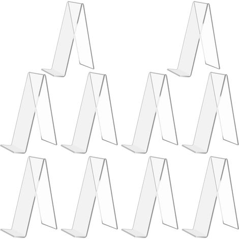 10 Pièces Support Livre Acrylique 15,5 × 11,5 × 5 Cm Presentoir (1/5)