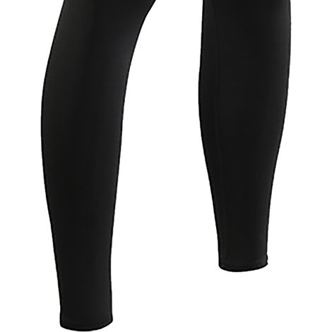 Pantalon de compression pour homme en polyester extensible et ajusté, à séchage rapide, idéal pour le fitness et l'exercice, noir, taille M. (1/5)