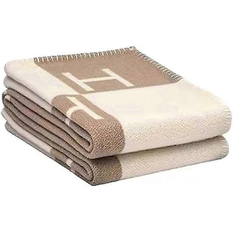 Pochette portable en feutre et cachemire mélangés, style kaki, 130 x 160 cm
