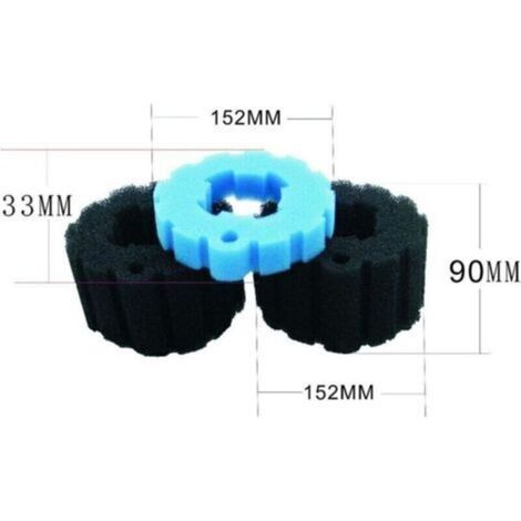 Coussinet filtrant de rechange, ensemble de média filtrant en mousse, mousse de remplacement pour filtre de bassin Pond Solutions, compatible avec le seau Oase BioPress