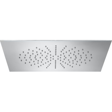 Rociador de techo empotrable de acero inoxidable cromado RAINDREAM - ROCA Forma: Cuadrado (1/2)