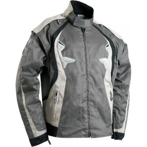 Blouson veste grise moto Trap pour motard moto enduro tt terrain