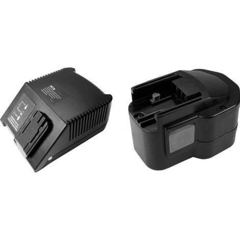 2in1 Angebot im Set: Akku Schnellladegerät + Hochleistungs Ni-MH 12V 3300mAh Akku für AEG Milwaukee PN12PP PPS12 Power Plus PPS12PP PSG12 Power Plus PSG12PP PSM12PP T Flat pack Worklight Kit