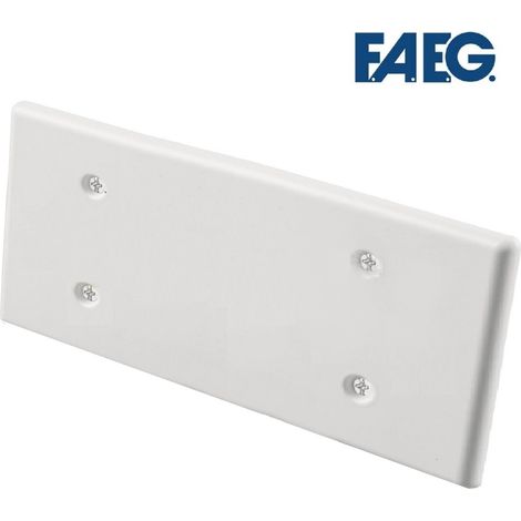 Coperchio rettangolare per scatola incasso 506 507 bianco con viti cassetta 6 7 moduli posti