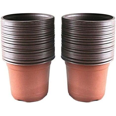 Cache-pot Lot de 100 Pots en Plastique pour semis et Plant, 10 cm