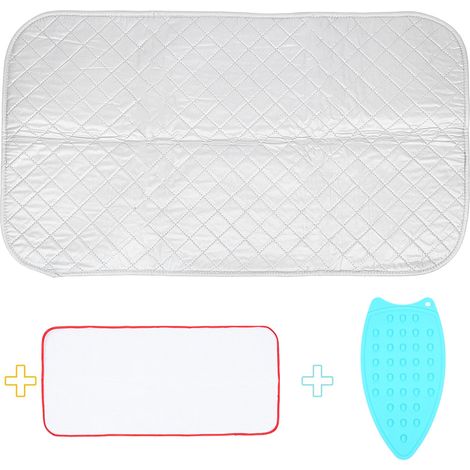 Tapis de repassage épais, résistant à la chaleur, utilisable des deux côtés, portable, pour vêtements, avec housse d'isolation thermique indépendante
