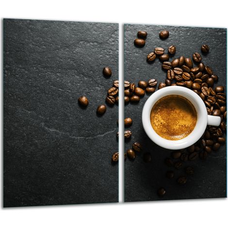 Tagliere in vetro 2x 30x52 caffè (1/5)