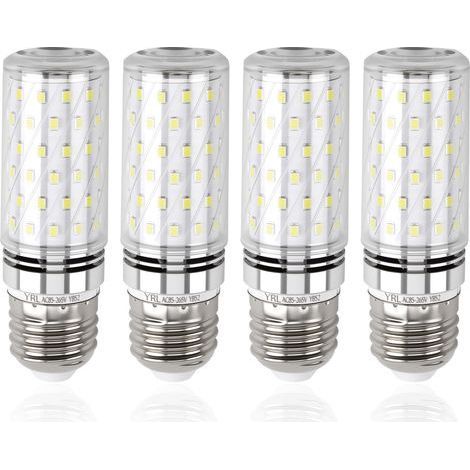 Ampoule LED E27 Blanc Froid 6000K 1600LM. 16W Ampoules LED Équivalent 100-120W Lampe Halogène Lampe Gros Culot à vis E27 Maïs LED Lumiere 360° pour Lustre AC 220-240V Non Dimmable. Lot de 4 (1/5)