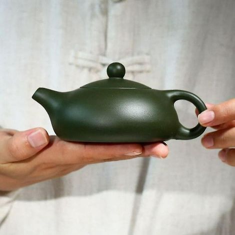 Théière Yixing 200ml en Zisha, set de thé Kung Fu Xi Shi créatif, service à thé traditionnel, pot à infusion porcelaine, accessoire de cérémonie (1/5)