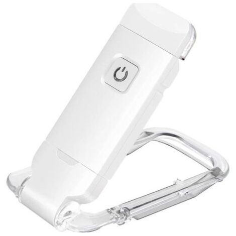 BUNTHAUS Lampe de livre rechargeable USB pour lire au lit, luminosité réglable, clip LED sur les lampes de lecture de livre, parfait pour les, Ensoleillé (1/5)