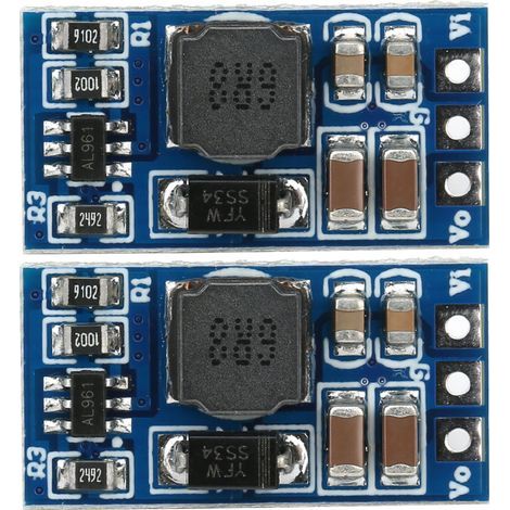 Module élévateur CC 2 pièces Convertisseur Boost pour moteur LED 7W 2,6-5,5 à 5v 6v 9v 12V ND0412SA (sans broche 6V) (1/5)