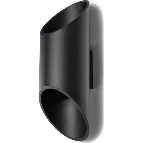 Applique Murale Tube Cylindrique pour Ampoule G9 - Noir - SILUMEN (1/5)