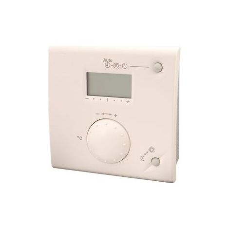 Le Sanitaire – Thermostat d'ambiance avec sonde – Alimentation 230V – Commutateur automatique/normal/réduit – Correction température ±3°C - QAA50