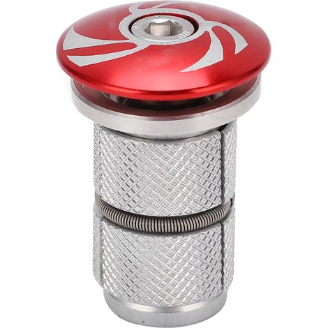 Bouchon de Compression de Direction pour Vélo, Plug d'Expansion pour Fourche et Tube de Direction - VTT et Vélo de Route Rouge (1/5)