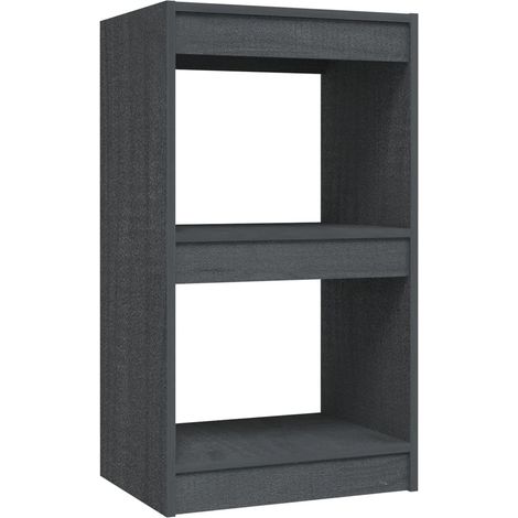 Maison Exclusive - Libreria Grigia 40x30x71,5 cm in Legno Massello di Pino