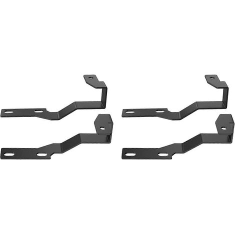 Kit de fixation métallique pour capot (2 supports) / Supports de phares LED encastrés pour Toyota Tacoma 2005-2015, noir (1/5)