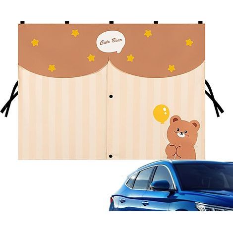 Rideau de voiture – Housse magnétique avec protection UV pour véhicules, housse de protection UV pour berlines, camions, SUV, voitures de tourisme, conduite urbaine estivale (1/5)