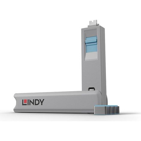 Lindy USB Typ C Port Schloss blau