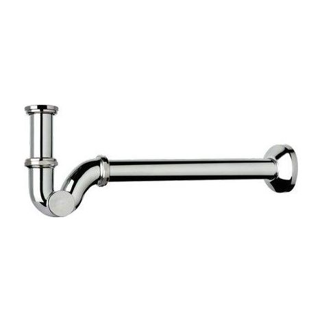 SIFONE CR A P ISPEZIONE LATERALE TEA  OTTONE CROMATO 11/4 CANNA CM 25
