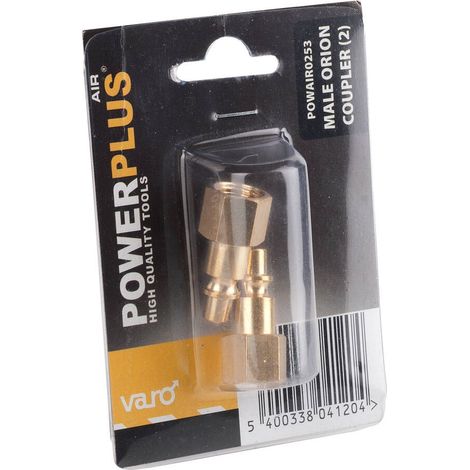 Conectores orion latón macho rosca hembra ¼ pulg, 2 uds