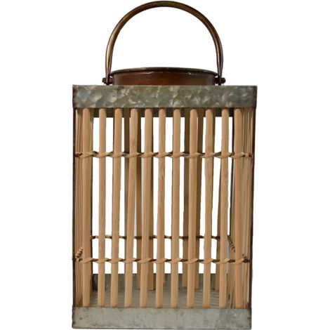 Lanterne solaire bambou Carrée - Orium
