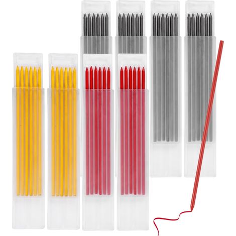 48 Pièces 2,8 mm Mine Crayon Chantier, Recharges de Crayon de Charpentier (1/5)