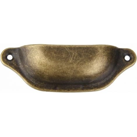 10PCS Antique Brass Door Knob Handle Decoration for Furniture Drawer (1/5)