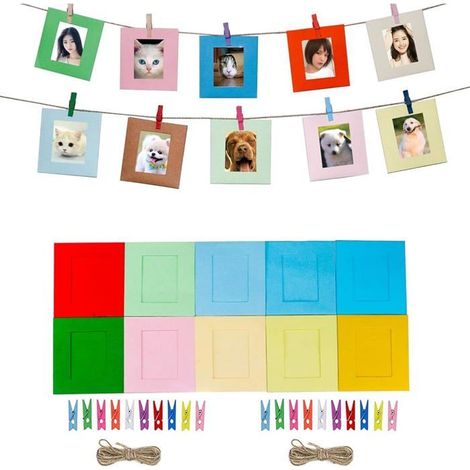 Cadres photo muraux Instax Mini - Lot de 20 cadres - Compatibles Instax Mini 8, 8+, 9, 70, 7s, 90, 25, 26, 50s (1/4)