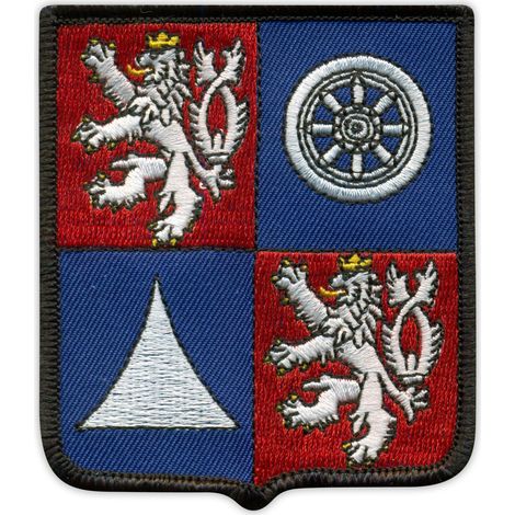 Parche de la región de Liberec - escudo de armas - reverso magnético - parche/insignia/emblema bordado