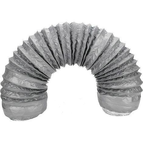 Gaine flexible en aluminium 1m pour hotte de cuisine, conduit d'aération insonorisé, tuyau d'extraction isolant, réduction de bruit, ventilation efficace. (1/5)