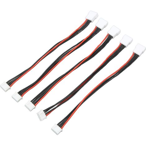 10 rallonges à fiche symétrique, câble de charge symétrique à double extrémité de 15 cm, adapté aux modèles réduits d'avions. (1/5)