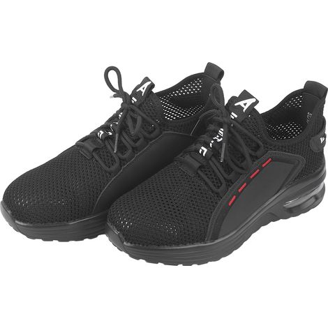 Chaussures de sécurité homme antidérapantes coque acier respirantes anti-perforation amorti travail chantier (44) (1/5)