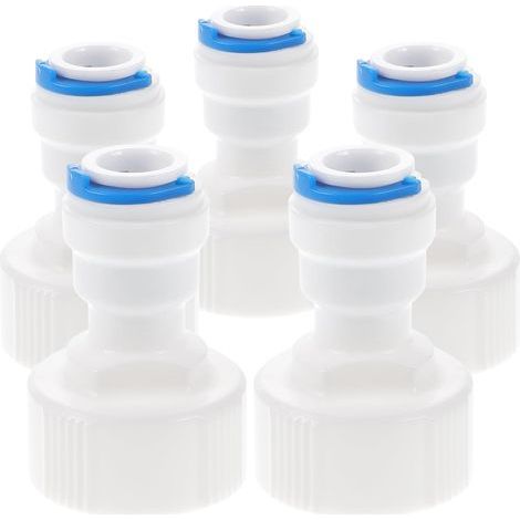 5 Pièces Réducteur de tuyau Adaptateur - Tuyau d'arrosage Adaptateur Fileté 3/4" Converti en Rapide 3/8" pour Raccorder les Raccords Tuyauterie (1/5)