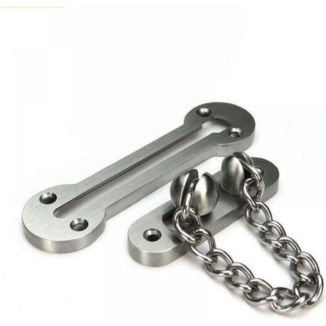 1PC 3mm Thickness Stainless Steel Sliding Door Chain Front Door Safety Chain (1/4)
