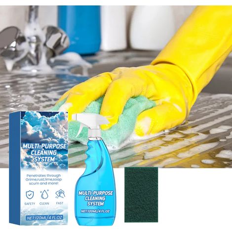 Mehrzweck-Schaumreiniger zur schonenden Reinigung von Kochfeldern und Kochgeschirr – 120 ml + Scheuerschwamm -- BIEMMEDUE (1/5)