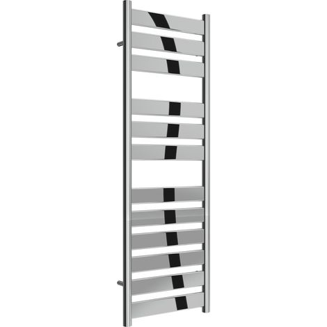 Reina Carpi Flat Panel Heated Towel Rail 1200mm H x 400mm W Chrome (1/5)