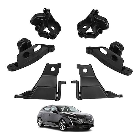 Kit Réparation Connectique Faisceau Phare 308 MK1 CC SW 408 6212E3 6212E4 Pattes Fixation Supports Clips Optique Phare Avant Gauche Droit (1/5)