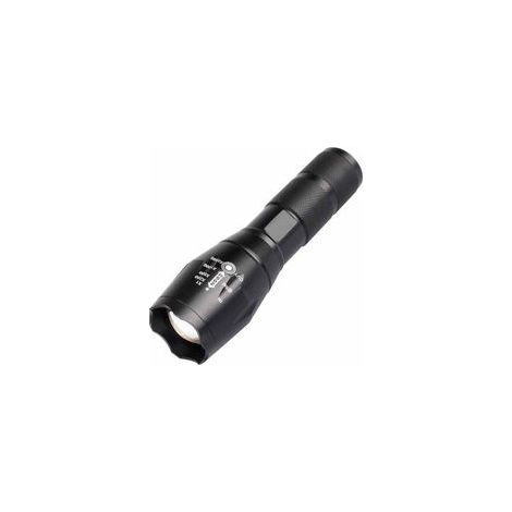 Lampe torche LED tactique T6 1200 lumens, zoomable, 5 modes, portable – (1/5)