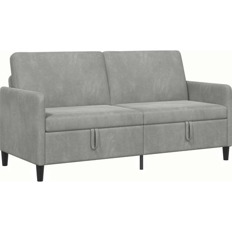 Sofa mit Stauraum Hellgrau 172 x 78 x 87 cm Polyester vidaXL