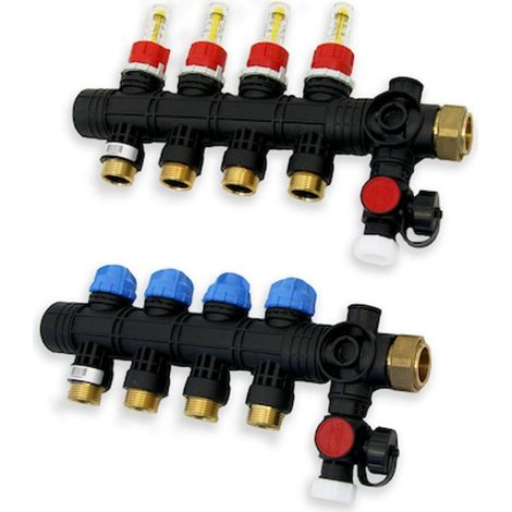 Roth Collettore di riscaldamento in plastica Roth con DFA HK 4 1" AG, 1135008009