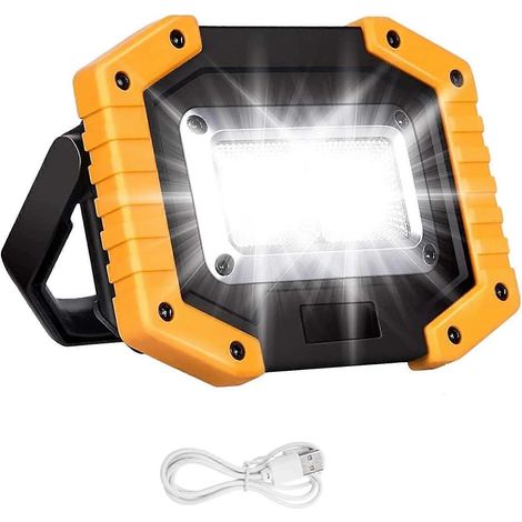 Projecteur LED rechargeable 30 W 2000 lm 3 modes USB flexible (1/5)
